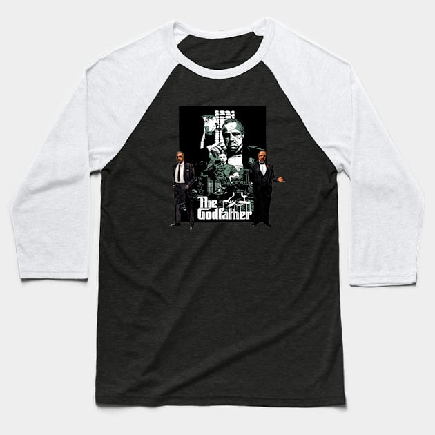 Godfather design artwork Baseball T-Shirt by SAN ART STUDIO 